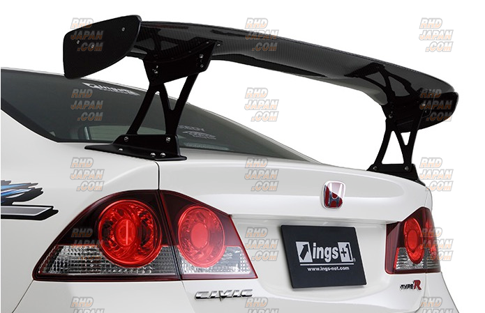 ings Z-POWERwing (voltex type2のOEM)FD3S用 ings Z-Power Wing Wet Carbon 1600mm Low Mount - Civic Type-R FD2